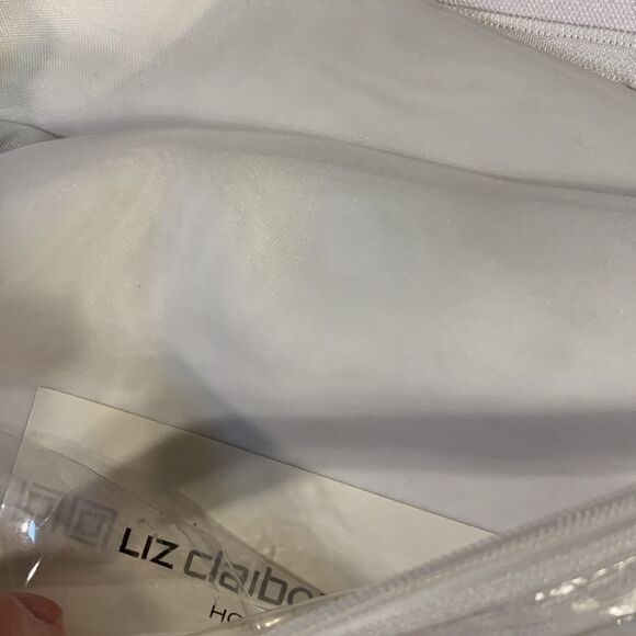 Liz Claiborne Lisette white scarf valance NEW in package - Picture 4 of 5
